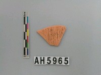 藏品(紅色泥質細繩紋陶片)的圖片